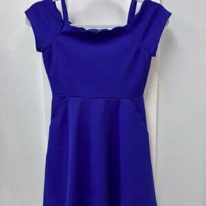 Rare Editions girls' blue skater dress, Size 16
